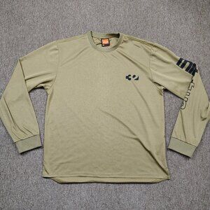 THIRTYTWO Snowboarding Shirt Men's 2XL Brown Long Sleeve Pullover Zip Pocket